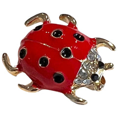 Skarabäus-Käfer-Strass-Brosche, dekorative Anstecknadel