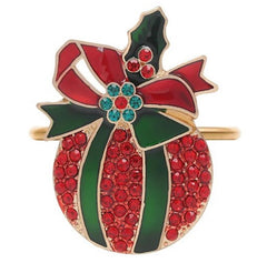 Weihnachtskugel-Servietten-/Schalring