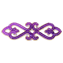 Tribal Paillette Lila Cosplay Pailletten Emblem Aufnäher zum Aufbügeln