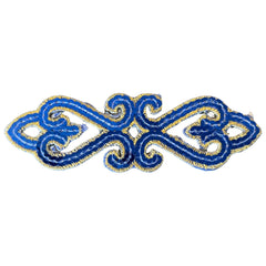 Tribal Paillette Dunkelblau Cosplay Pailletten Emblem Aufnäher zum Aufbügeln