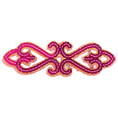 Tribal Paillette Pink Cosplay Pailletten Emblem Aufnäher zum Aufbügeln