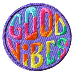 Good Vibes Strijkpatch Positive Quote