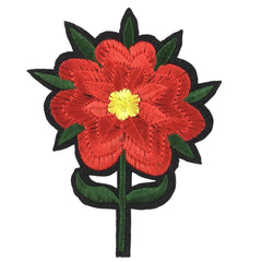 Anemonenblume auf Stiel zum Aufbügeln