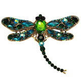 Broche Sierspeld Libelle Dragonfly Groen