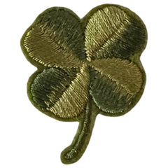 Vierblättriges Kleeblatt, vierblättriges Kleeblatt, Emblem zum Aufbügeln