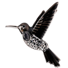Brosche Ziernadel Zweig Perle Silber
