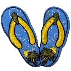 Flip Flops Palme Emblem Aufnäher zum Aufbügeln