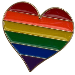 Regenbogenherz Regenbogenherz Gay Pride Symbol Emaille Pin S