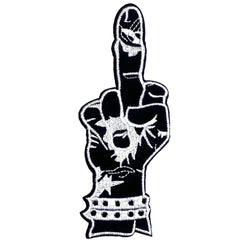 Mittelfinger Fuck You Emblem-Aufnäher zum Aufbügeln