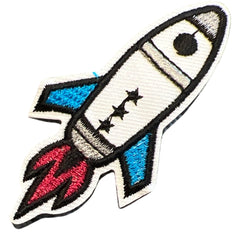 Raketenflammen-Emblem-Aufnäher zum Aufbügeln