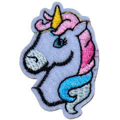Einhornkopf-Emblem-Aufnäher zum Aufbügeln