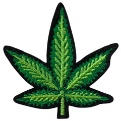 Unkraut, Unkraut, Hanf, Cannabisblatt, zum Aufbügeln, Emblem, Aufnäher, M