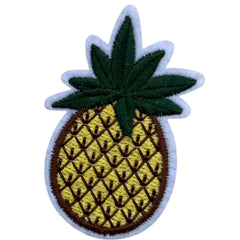 Ananas-Emblem-Aufnäher zum Aufbügeln, Grün, Braun