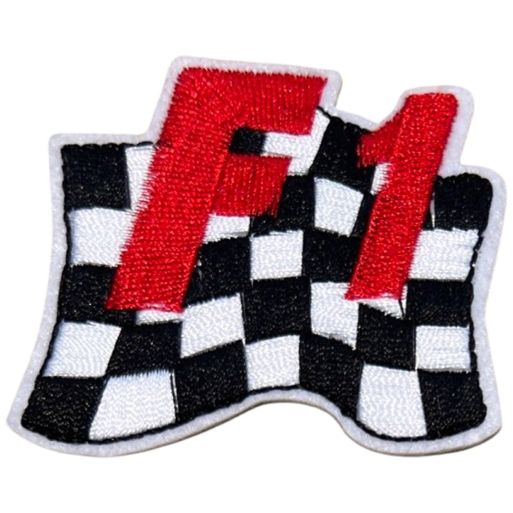 Finish Vlaggen F 1. Tekst Strijk Embleem Patch