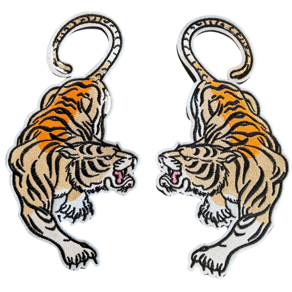 Tijger XL Strijk Embleem Patch Set L+R