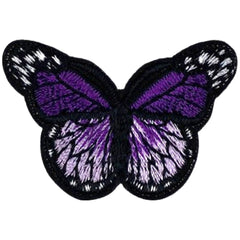 Schmetterlings-Emblem-Applikations-Aufnäher zum Aufbügeln, Lila