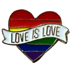Regenbogen Regenbogen Herz Love Is Love Text Gay Pride Emaille Pin S