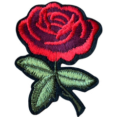 Aufnäher mit Aufnäher „Rose Rose Flower“, zum Aufbügeln mit Emblem
