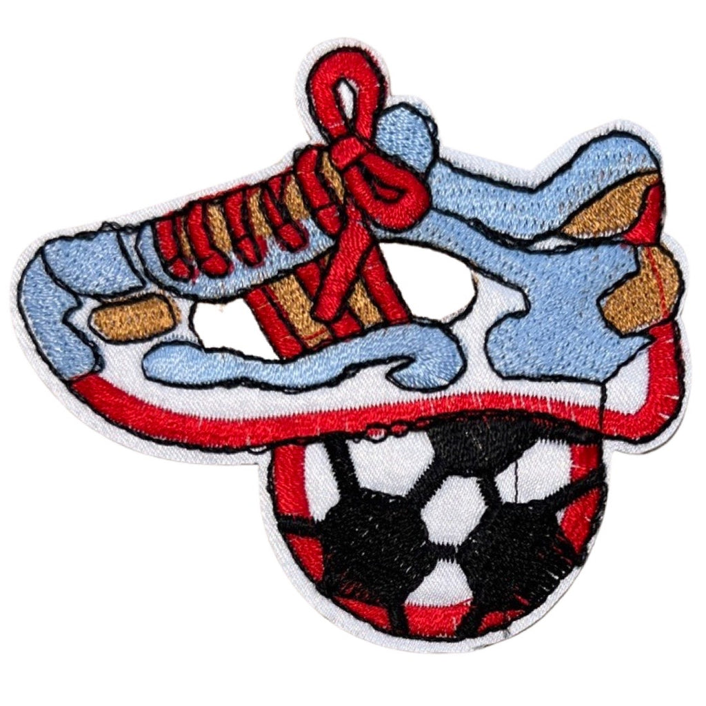 Sneaker Sport Schoen Voetbal Strijk Embleem Patch