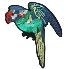 Papagei-Emblem-Aufnäher zum Aufbügeln