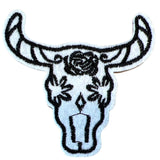 Buffel Skull Doodskop Strijk Embleem Patch