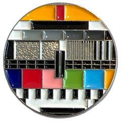Test Screen TV Retro Emaille Pin