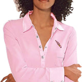 Paraplu Bloemetjes Strijk Embleem Patch o peen roze blouse