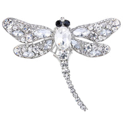 Brosche Ziernadel Zweig Perle Silber