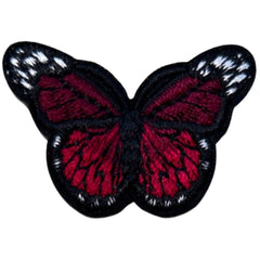 Schmetterlings-Eisen-Emblem-Aufnäher, Rot