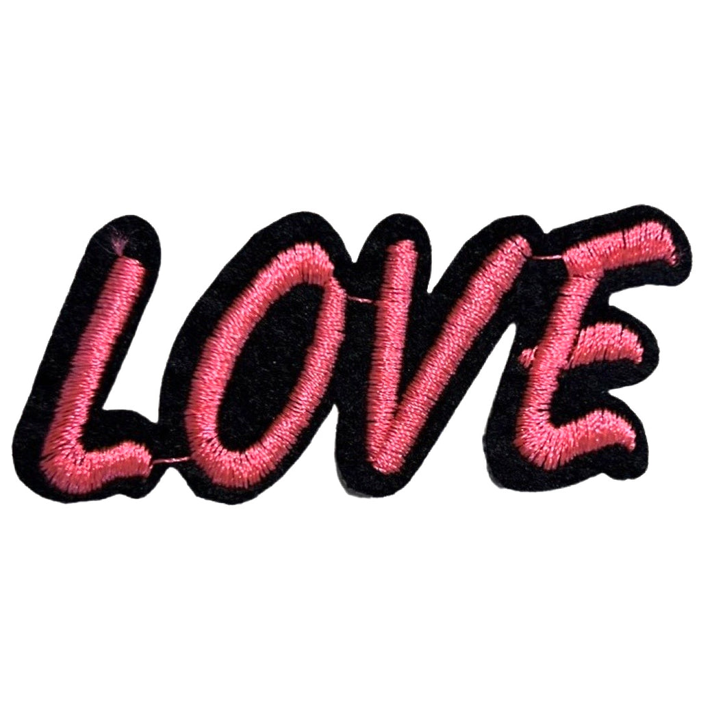 Love Comic Style Tekst Strijk Embleem Patch