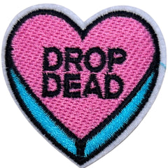 „Drop Dead Heart“-Emblem-Aufnäher zum Aufbügeln