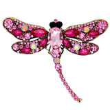 Broche Sierspeld Libelle Dragonfly Roze