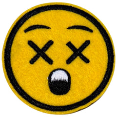 Emoji Smiley Ooh No Emotion Emblem-Aufnäher zum Aufbügeln
