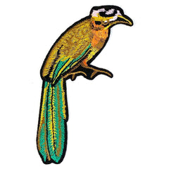 Vogel-Aufnäher zum Aufbügeln, goldbraun