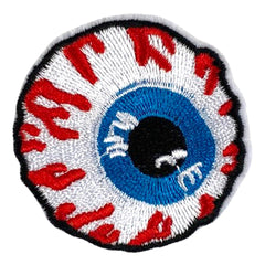Auge Augapfel Rote Blutgefäße Emblem Aufnäher zum Aufbügeln