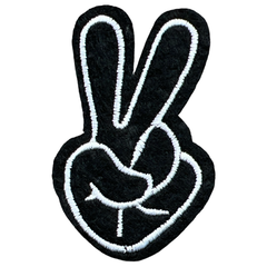 Friedensfinger-Emblem zum Aufbügeln
