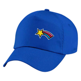 Ster Regenboog Strijk Embleem Patch op een blauwe cap