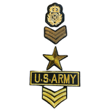 Golden U.S. Army Patch Set