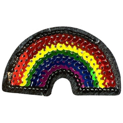 Regenbogen-Pailletten-Emblem-Aufnäher zum Aufbügeln