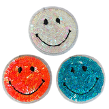 Smiley Paillette Strijk Embleem Patch Set 3 stuk