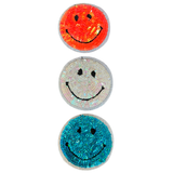 Smiley Paillette Strijk Embleem Patch Set 3 stuk