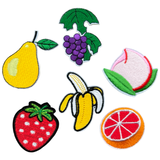 Fruit Strijk Embleem Patch Set 6 stuks