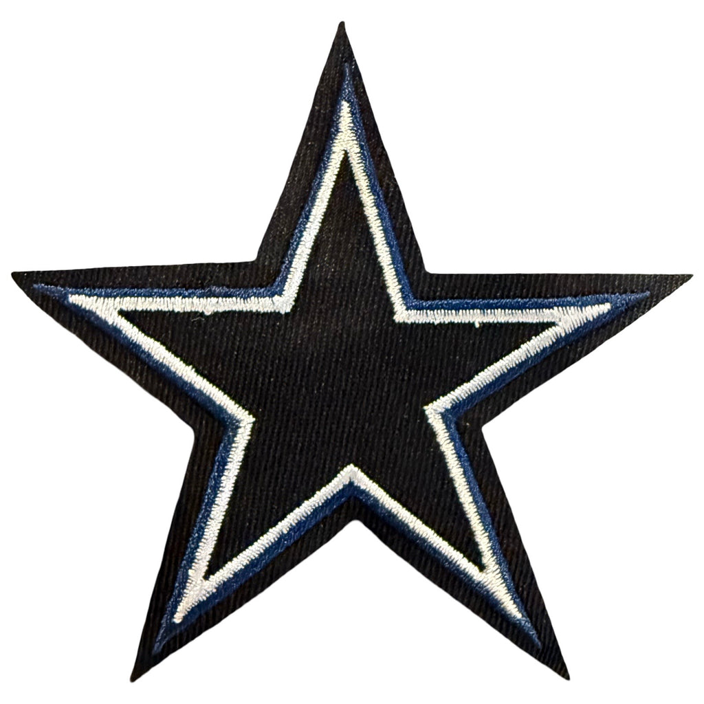 Geborduurde ster patch voor kleding en accessoires opstrijkbaar