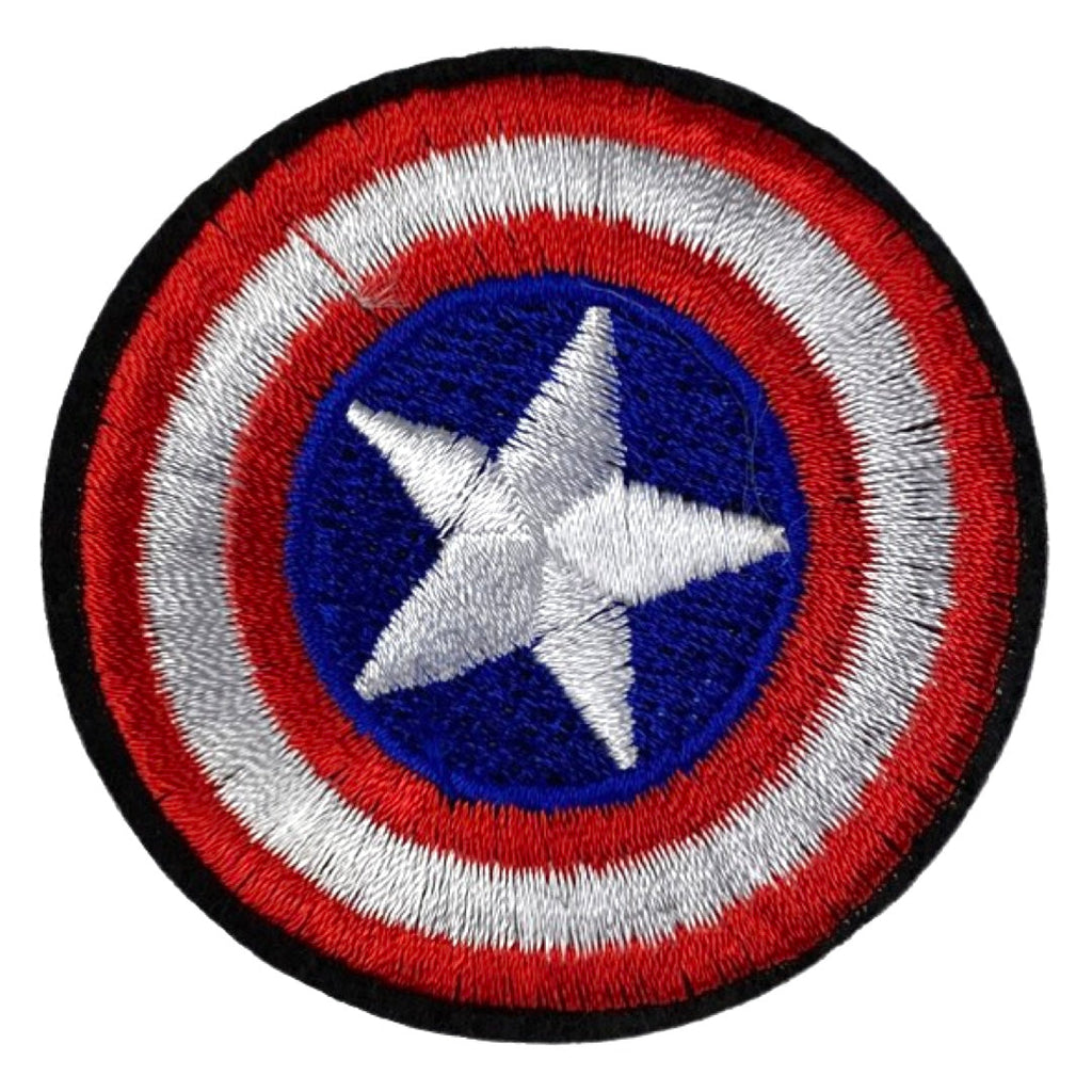 Geborduurde USA shield patch met ster – iron-on embleem
