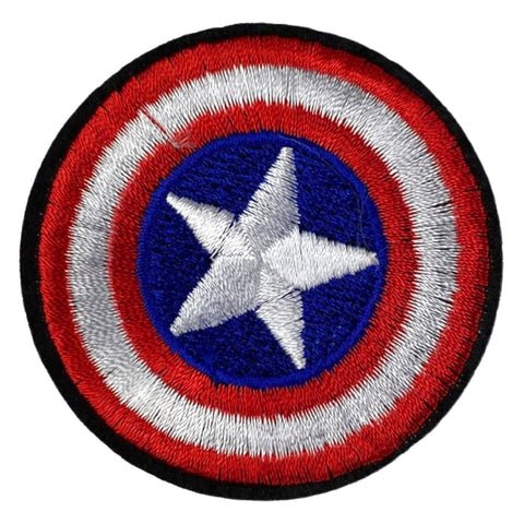 Geborduurde USA shield patch met ster – iron-on embleem