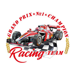 Formel-1-Grand-Prix-Nr.-1-Champion-Racing-Team-Bügelapplikation, groß