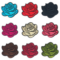 Rosen-Emblem-Patch-Set zum Aufbügeln, 9-teilig