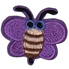 Bee Bee Logo-Aufnäher zum Aufbügeln, Lila