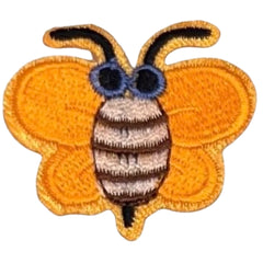 Biene Biene Bügelbild Emblem Orange