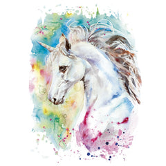 Einhorn-Aufbügelanwendung, künstlerisch